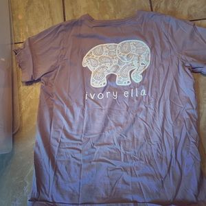 Lavender ivory Ella short sleeved tee